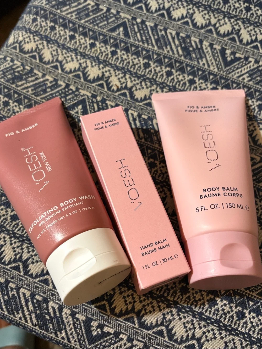 Voesh Fig & Amber Hand & Body Glow Set